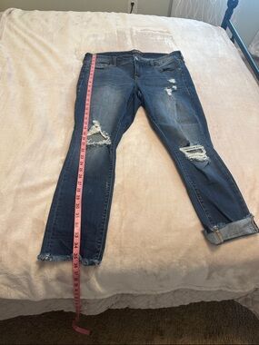 torrid Medium Wash Distressed Boyfriend Jeans